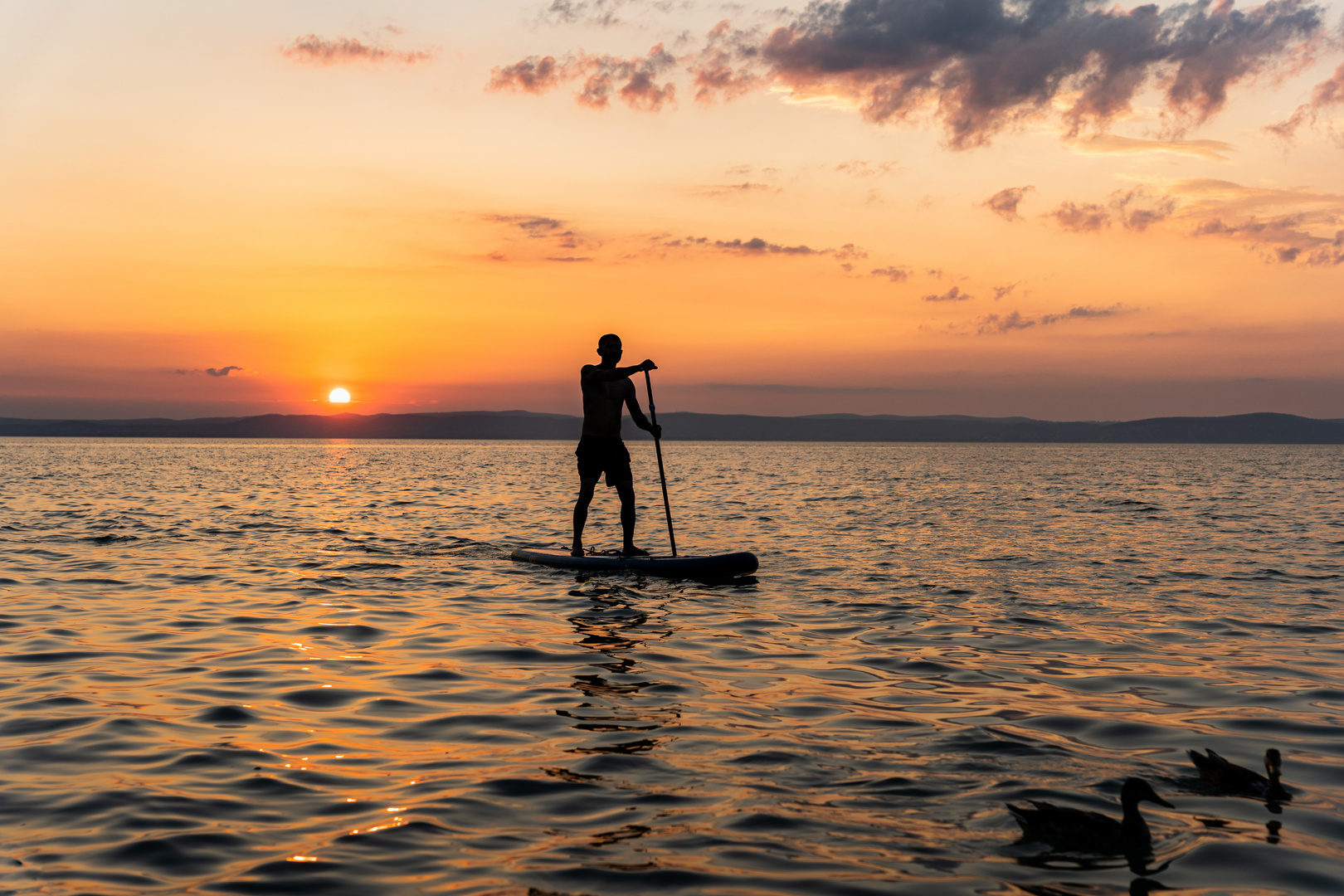 Wellen des Sonnenuntergangs