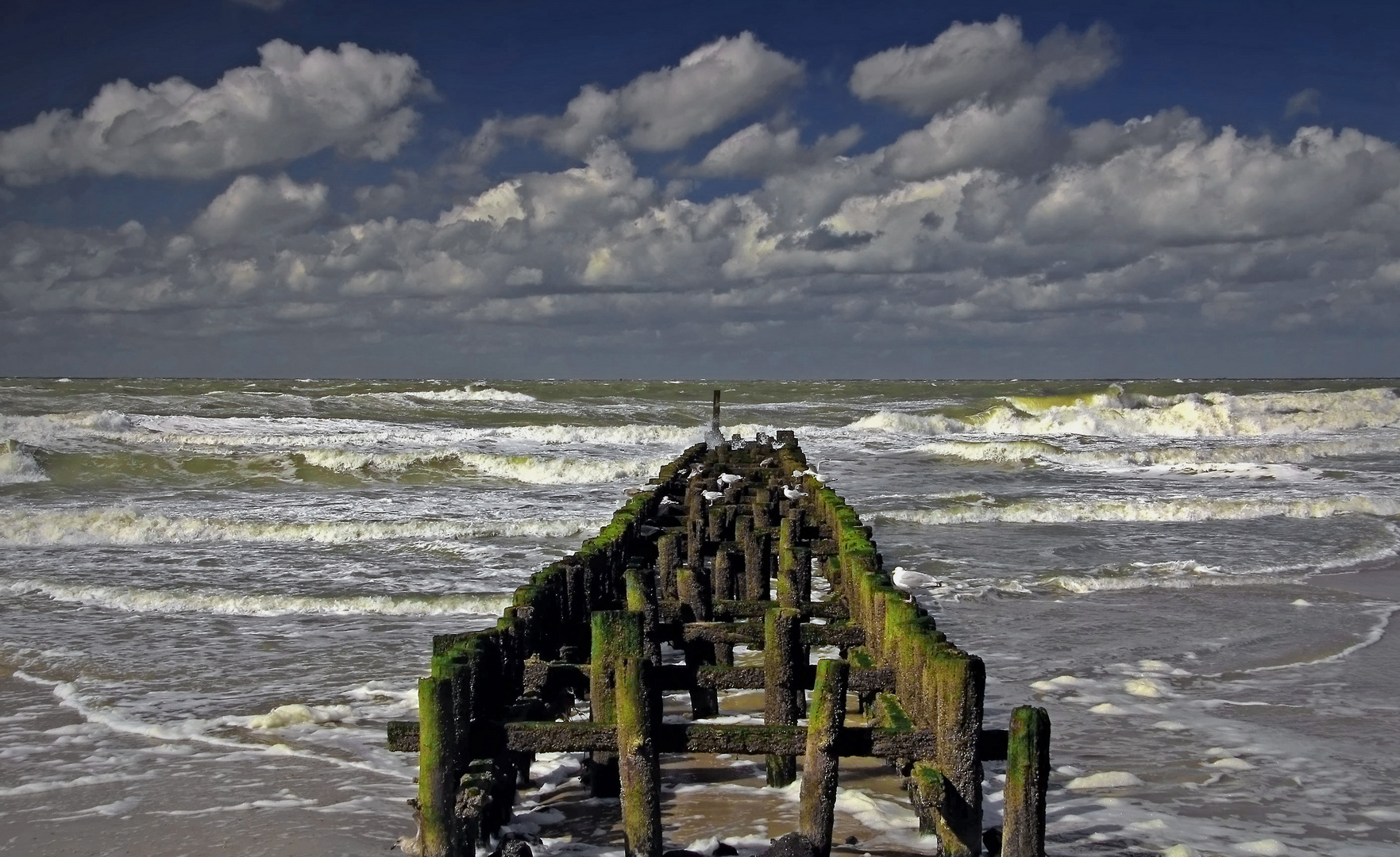 Wellen und Wolken