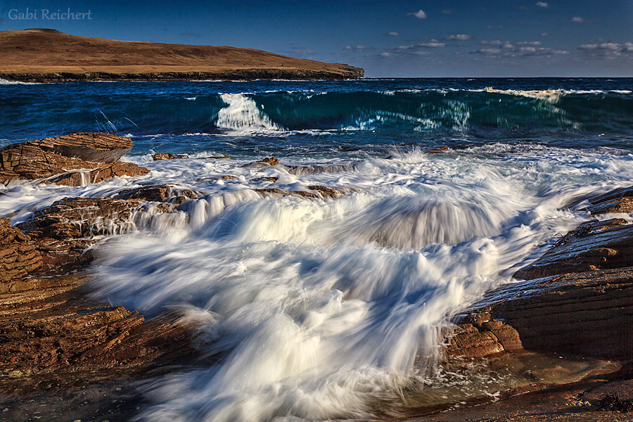 Wellen vor Bressay, Shetland