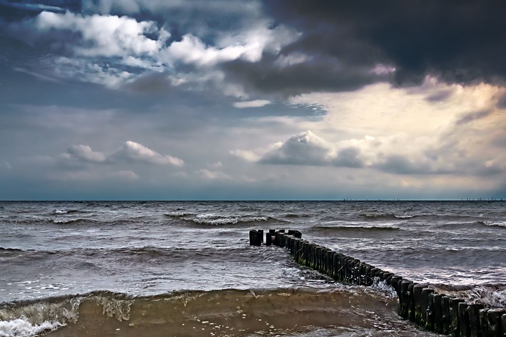 Wellenbrecher bei Klintholm Havn auf Møn