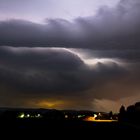 Wellende Unwetterfront bei Nacht, Badenhausen, 20.8.2012