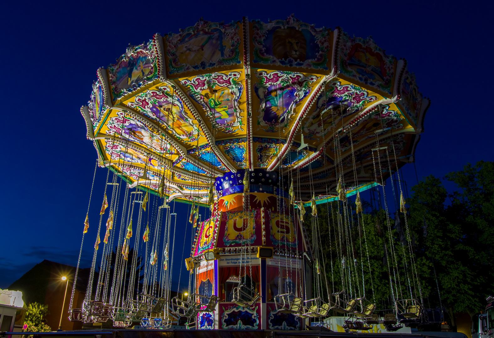 Wellenflug bei Nacht