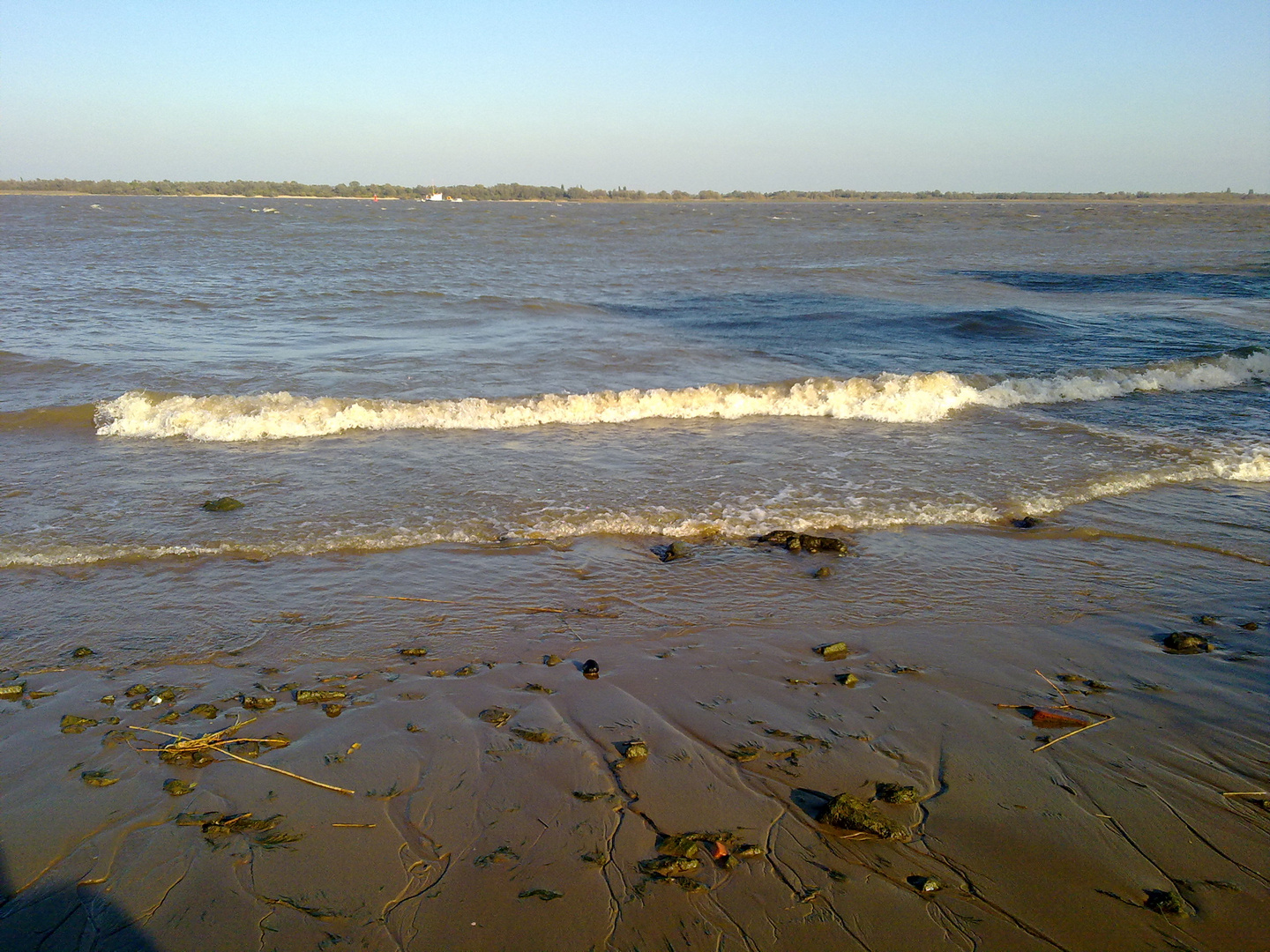 Wellengang am Strand