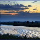 Wellenlinien * <<<<<<<<<< Sonnenuntergang, Greifswald, am Ryck