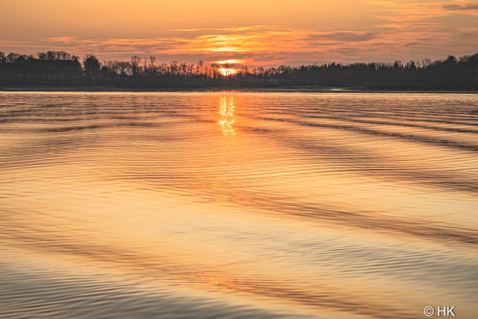 Welliger Sonnenaufgang