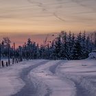 Wellin Winterlandschaft Sonnenuntergang