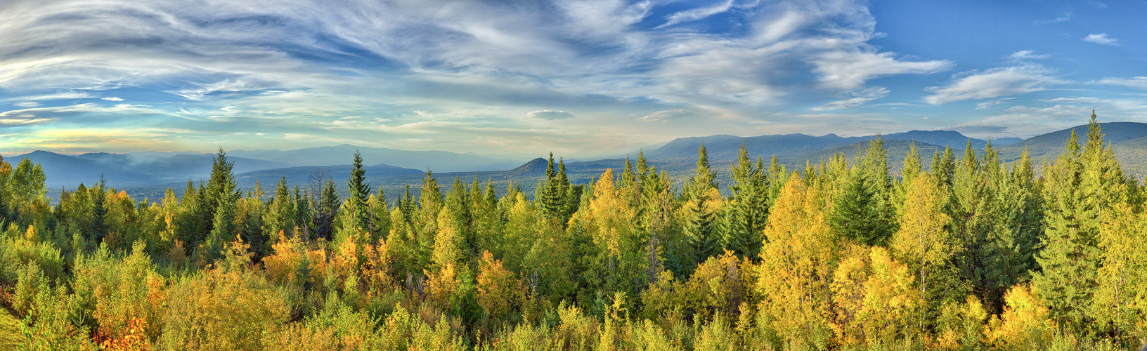 Wells Gray Park Britisch Columbien Panorama aus 6 Bildern