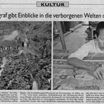 "Weltbürger in ihren Welten" in der Tageszeitung bis 2.8.13 zu sehen!