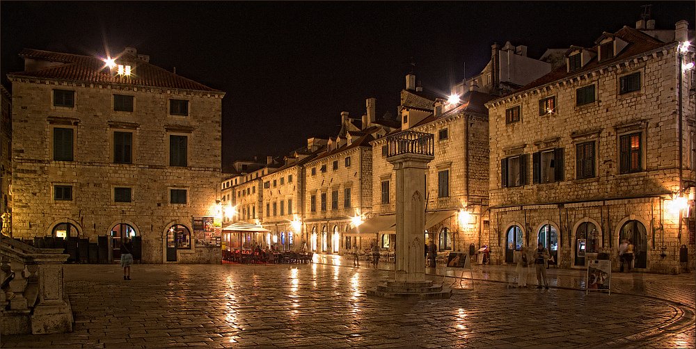 Weltkulturerbe Altstadt Dubrovnik, Kroatien - Marktplatz