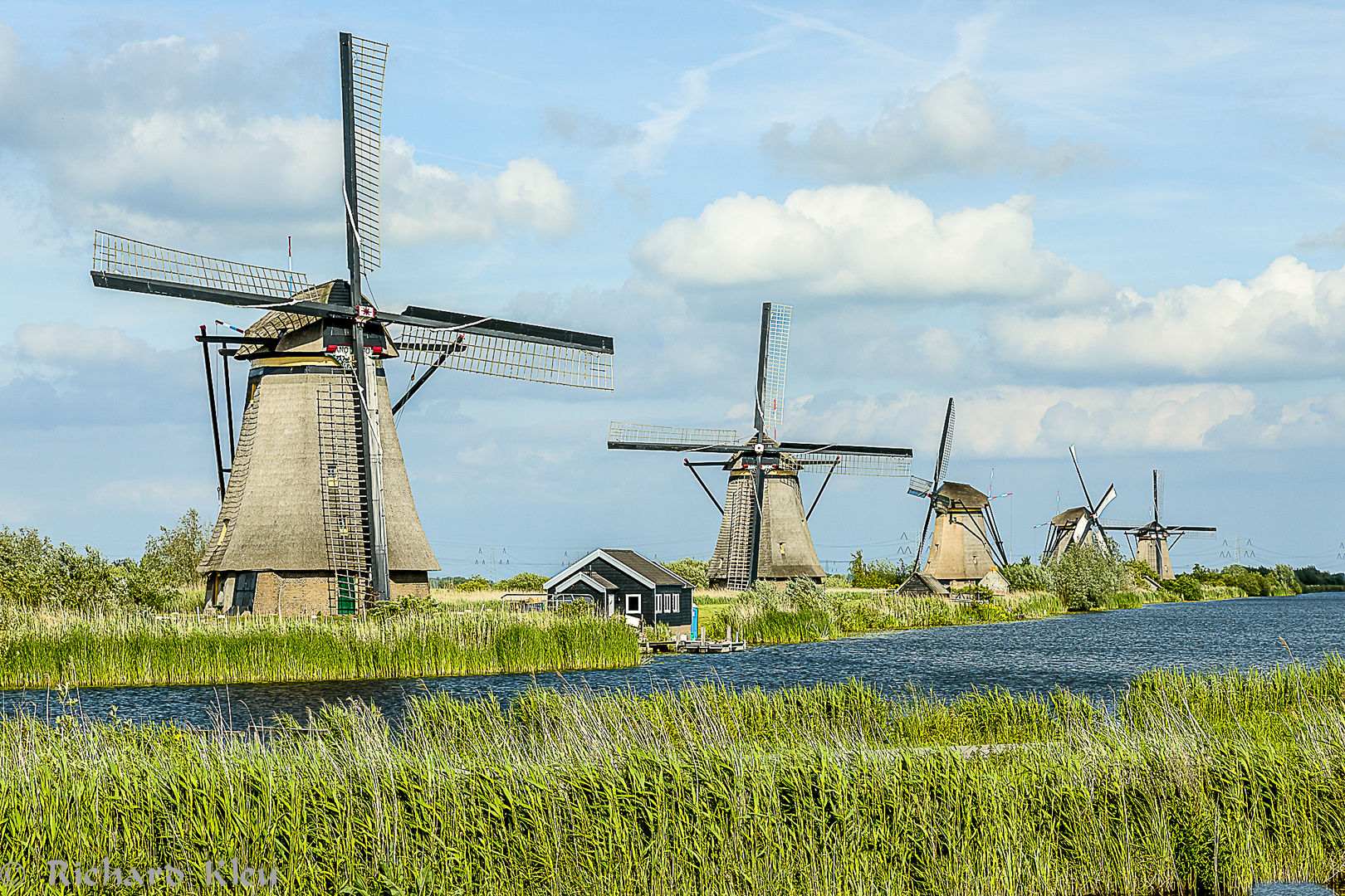 Weltkulturerbe Kindderdijk Windmühlen