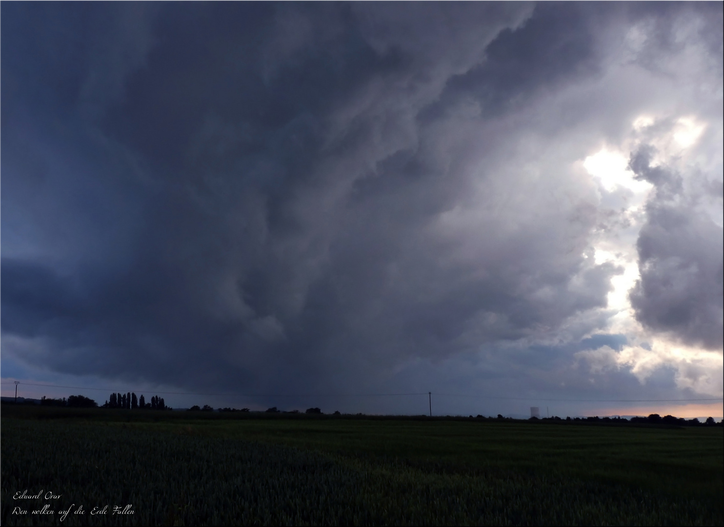 Wen Wolken auf die Erde fallen..