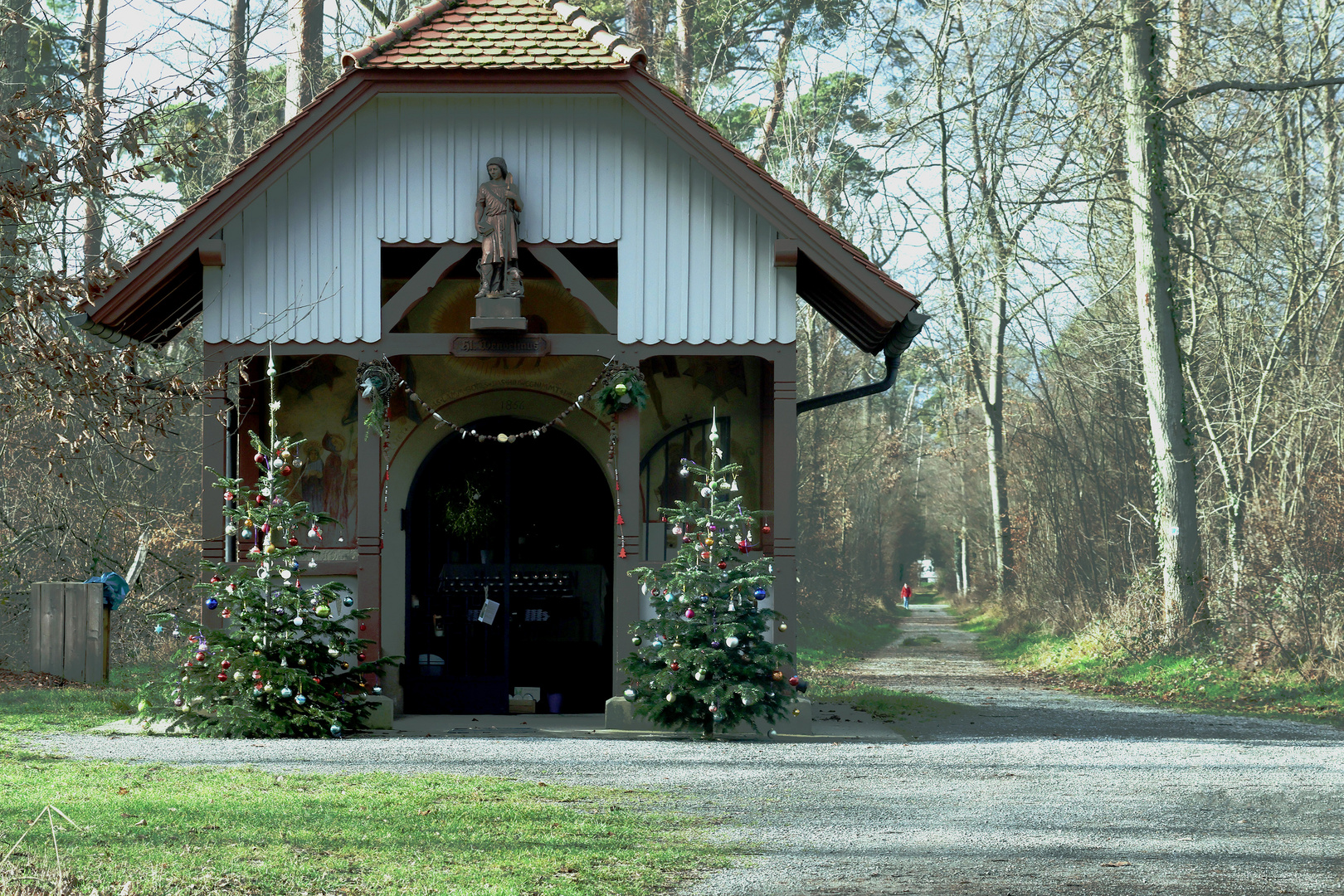 Wendelinuskapelle zur Weihnachtszeit