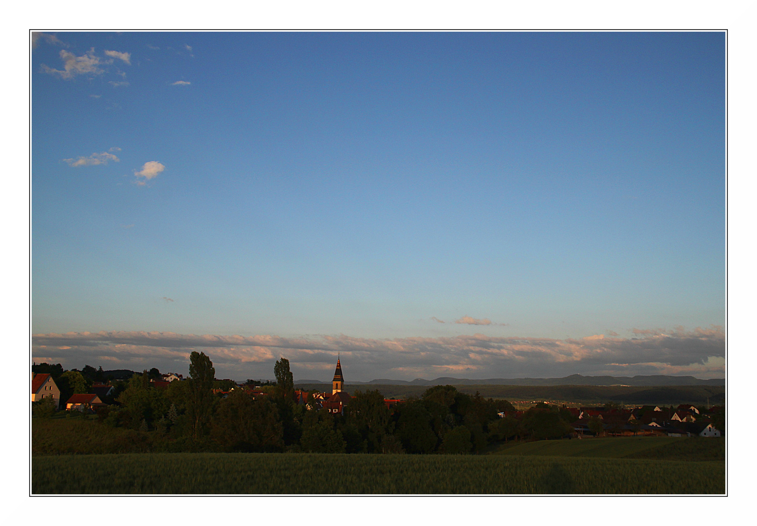 Wendelsheim im Abendlicht