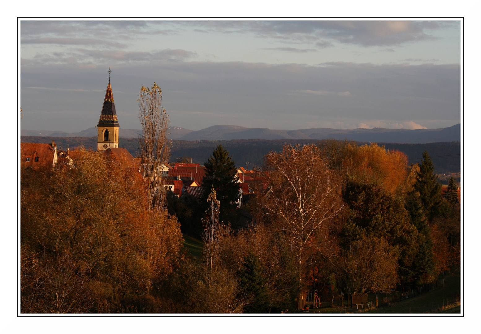 Wendelsheim im Abendlicht