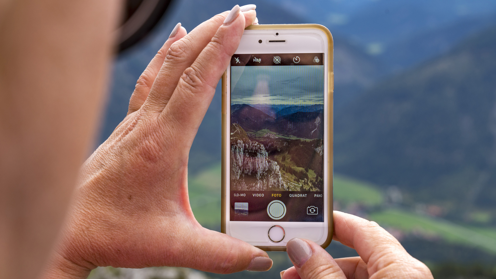 Wendelstein-Handy-Foto