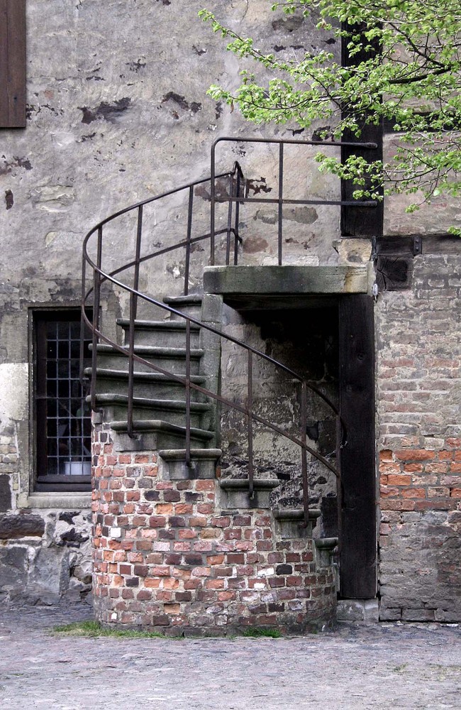 Wendeltreppe an der Burg Vischering