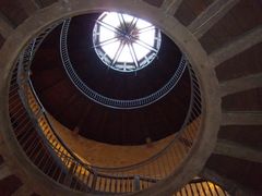 Wendeltreppe im Aussichtsturm der Ruine Plesse .