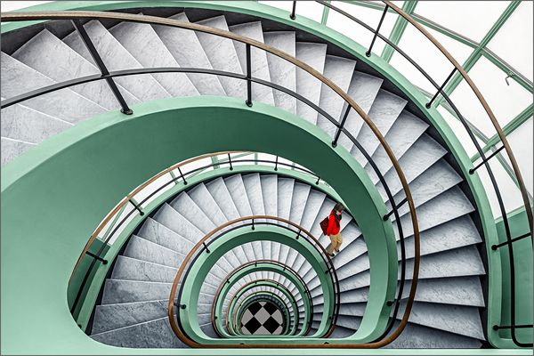 Wendeltreppe im Den Bell