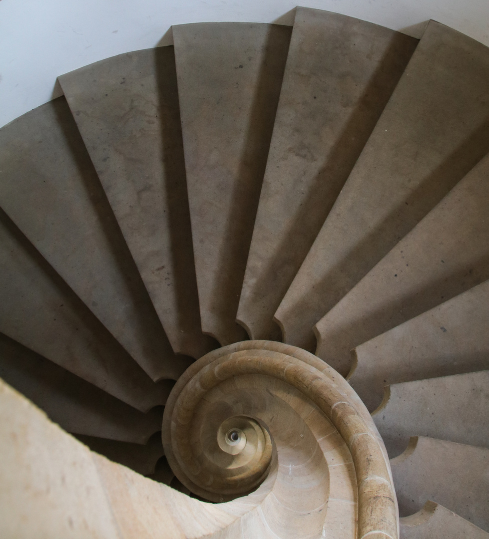 Wendeltreppe im Dresdner Schlossturm