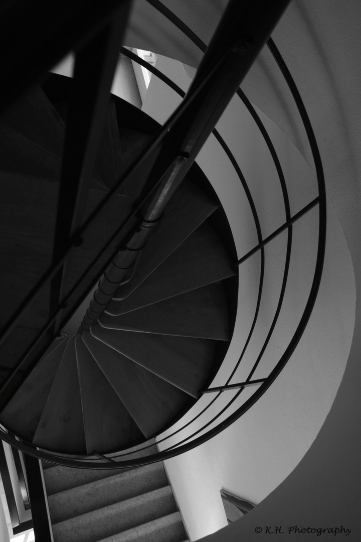 Wendeltreppe im Haus auf der Alb