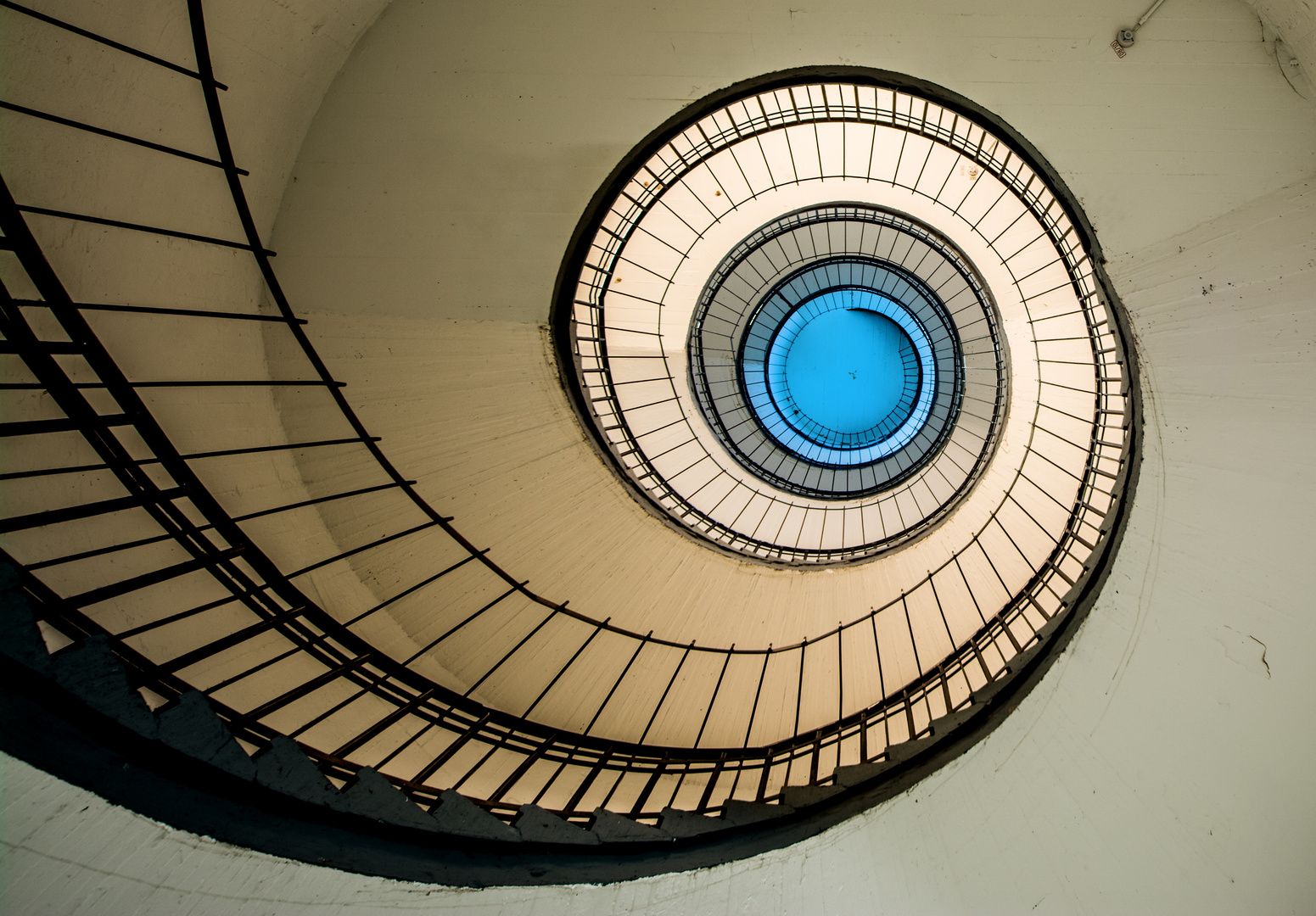 Wendeltreppe im Hochbunker Feldstraße Hamburg