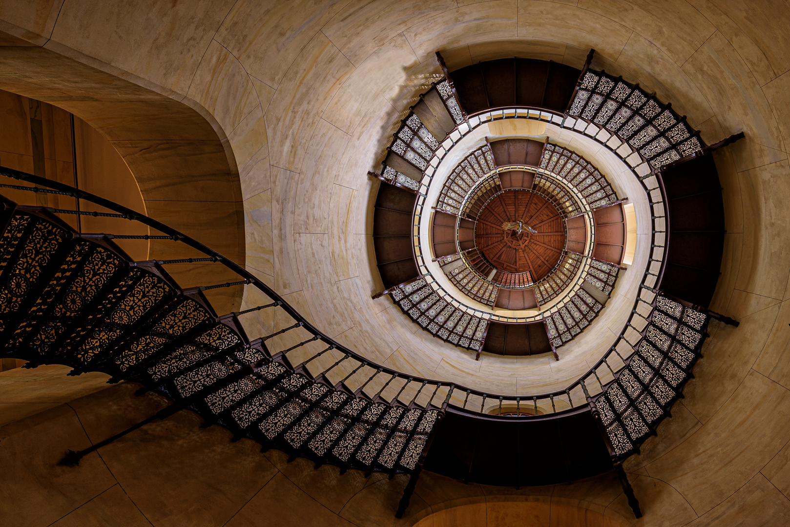 Wendeltreppe im Jagdschloss Granitz