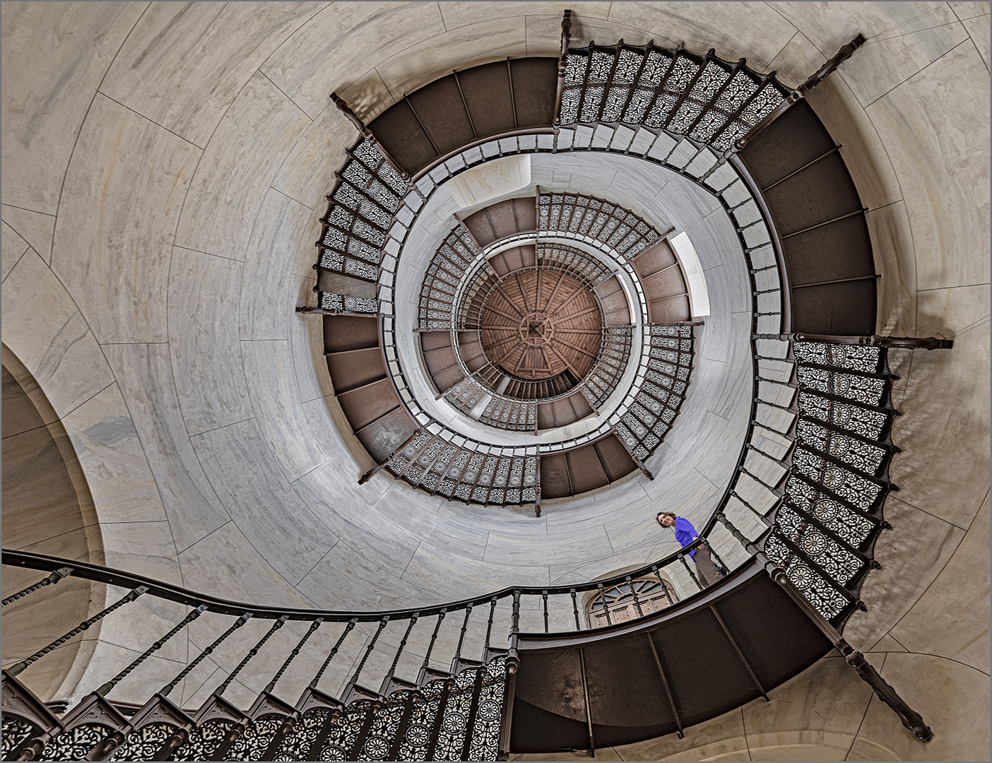  Wendeltreppe im Jagdschloss Granitz ...