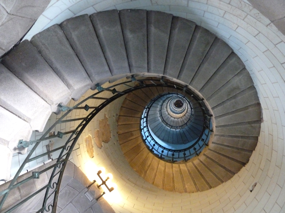 Wendeltreppe im Leuchtturm Eckmühl