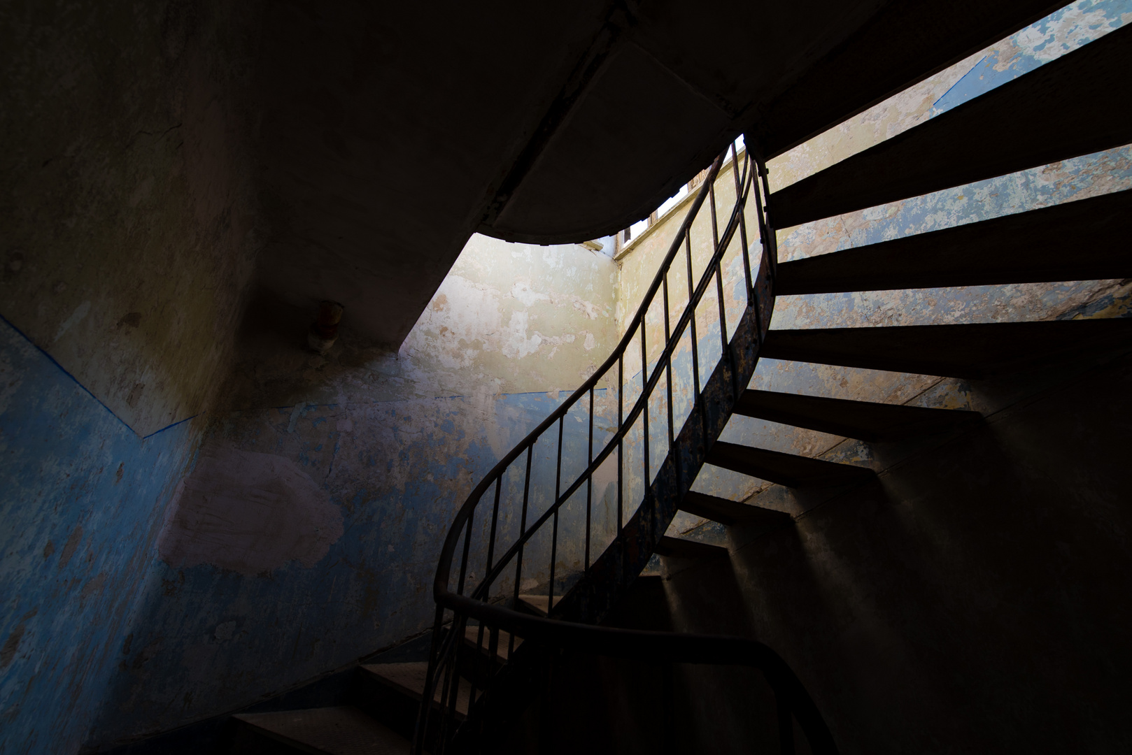 Wendeltreppe im Männerbadehaus