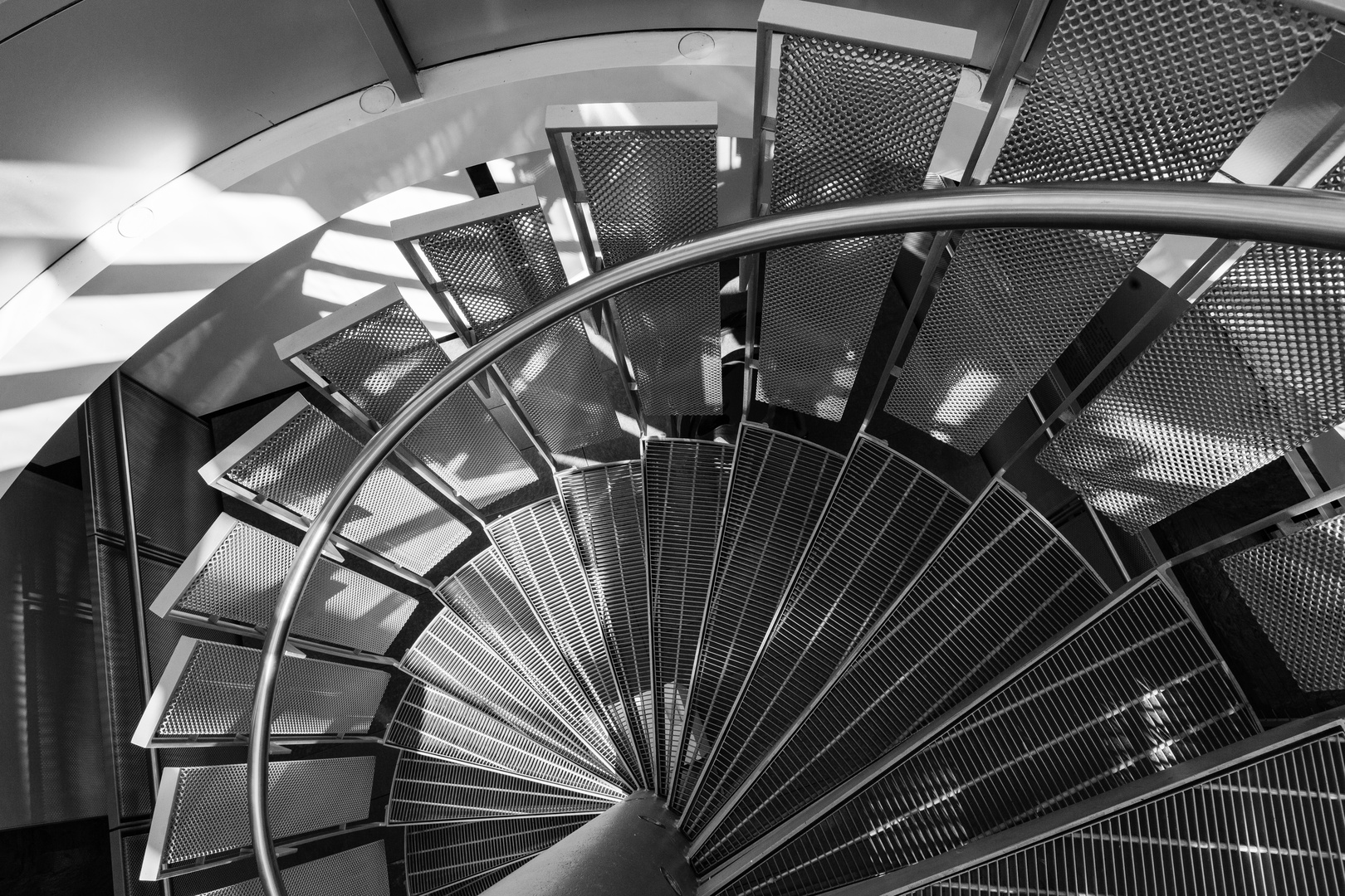 Wendeltreppe im Schloss Leuk