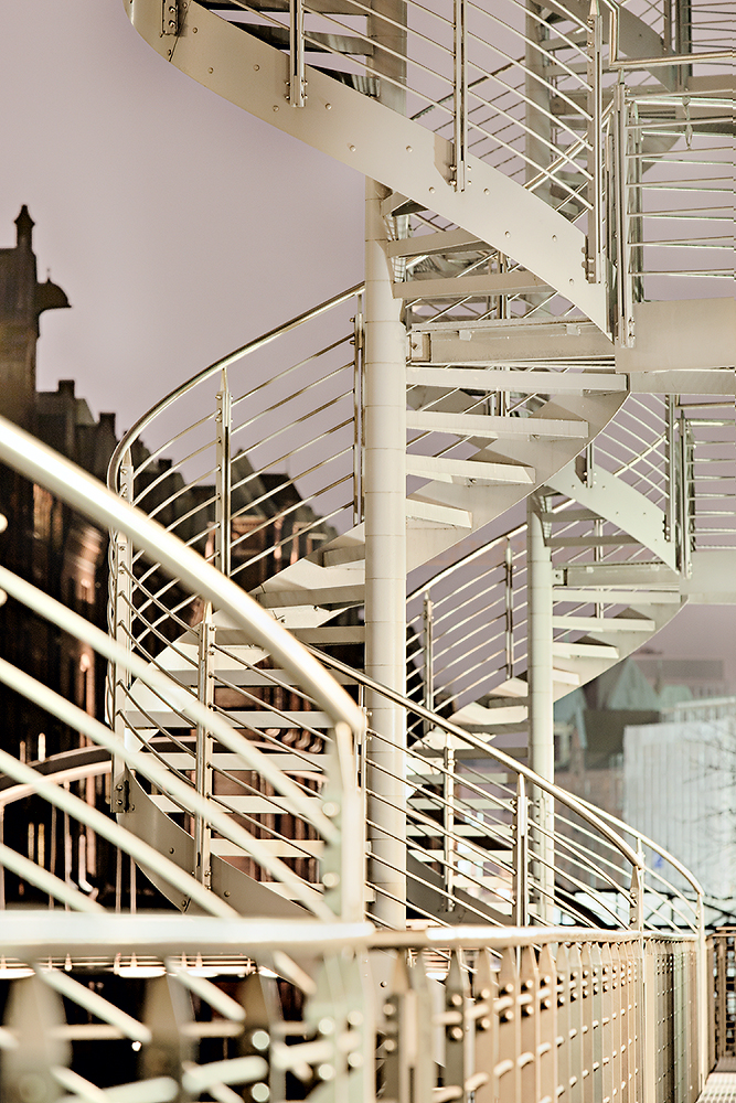 Wendeltreppen in der Hamburger Hafencity