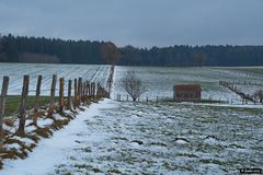 wenig Schnee um den Waginger See