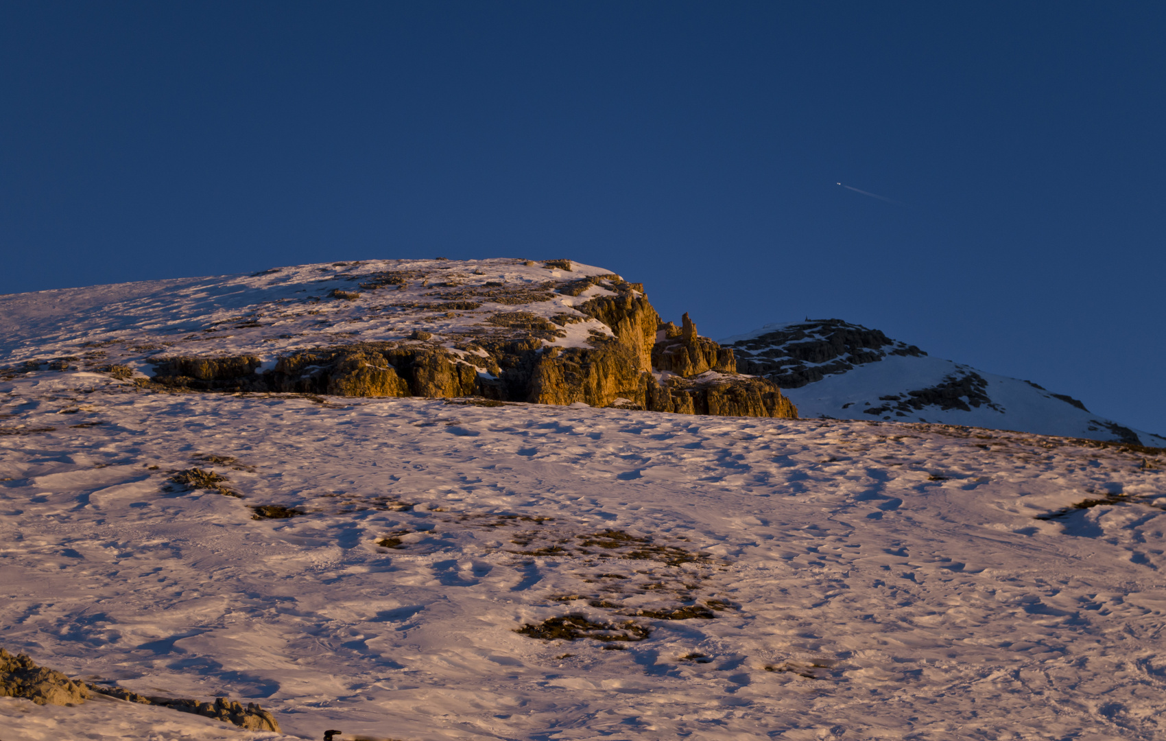 Wenig Schnee-----viel Wind