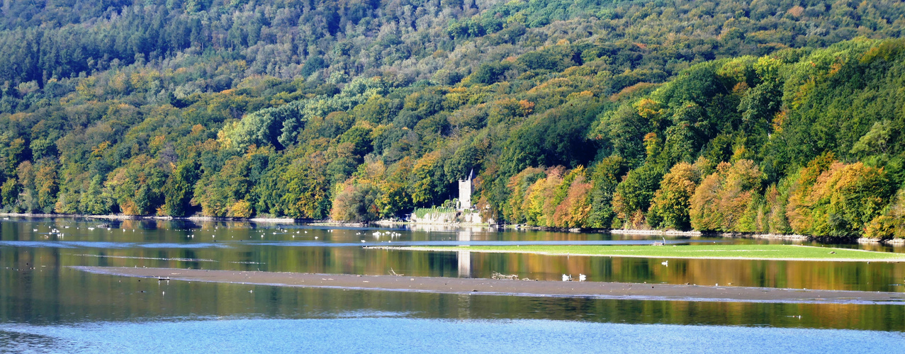 Wenig Wasser Im Hengsteysee 