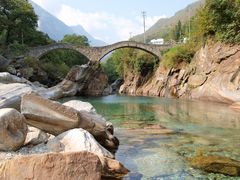 Wenig Wasser im Valle Verzasca