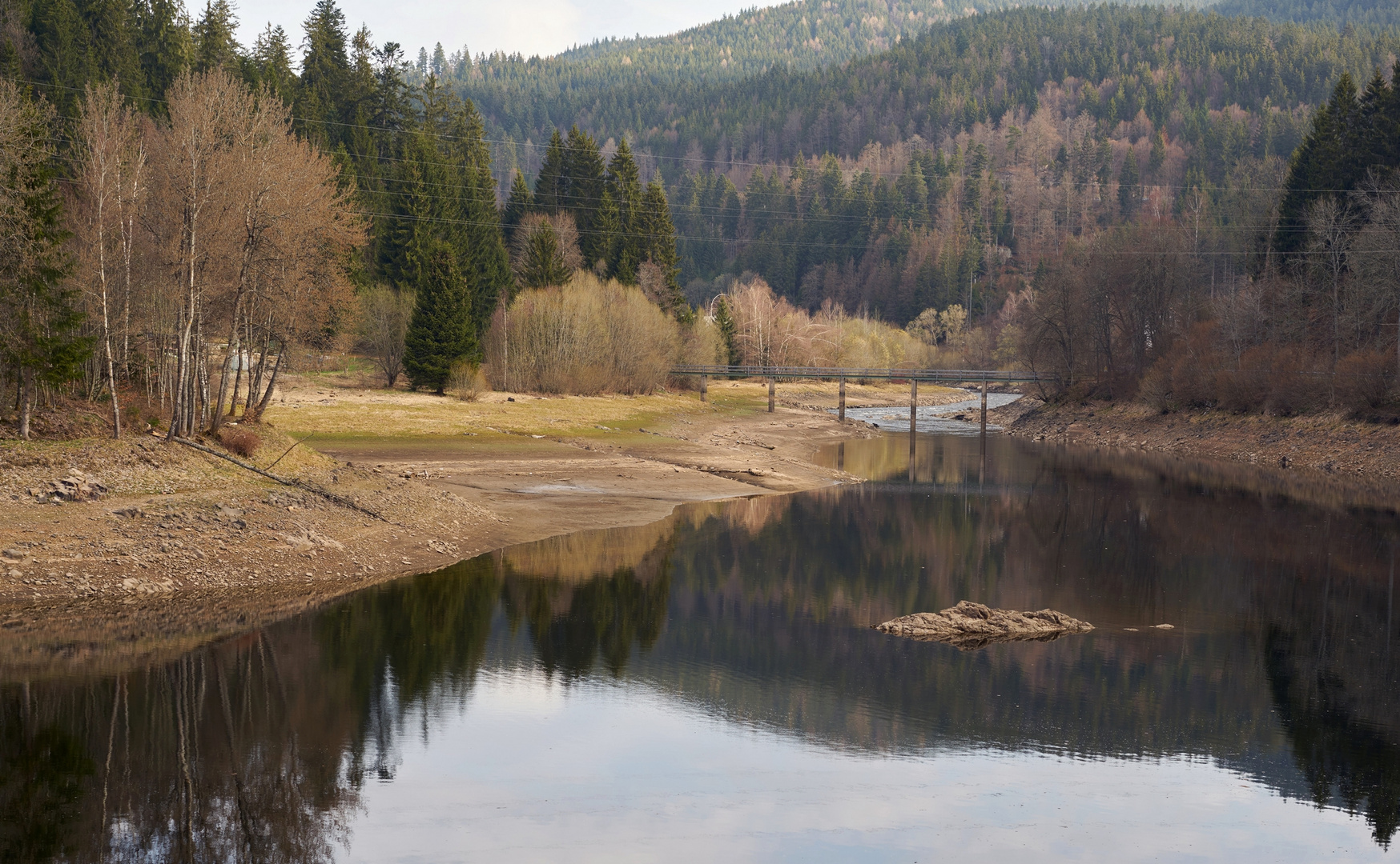 wenig Wasser in der Schmelze