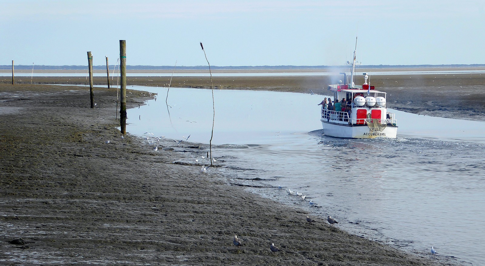 Wenig Wasser unterm Kiel ...