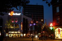 Wenige Minuten vor der Eröffnungsfeier, dem Event "Recklinghausen leuchtet!"