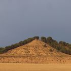 Weniger bizarre Formation der Bardenas Reales, Navarra, Spanien