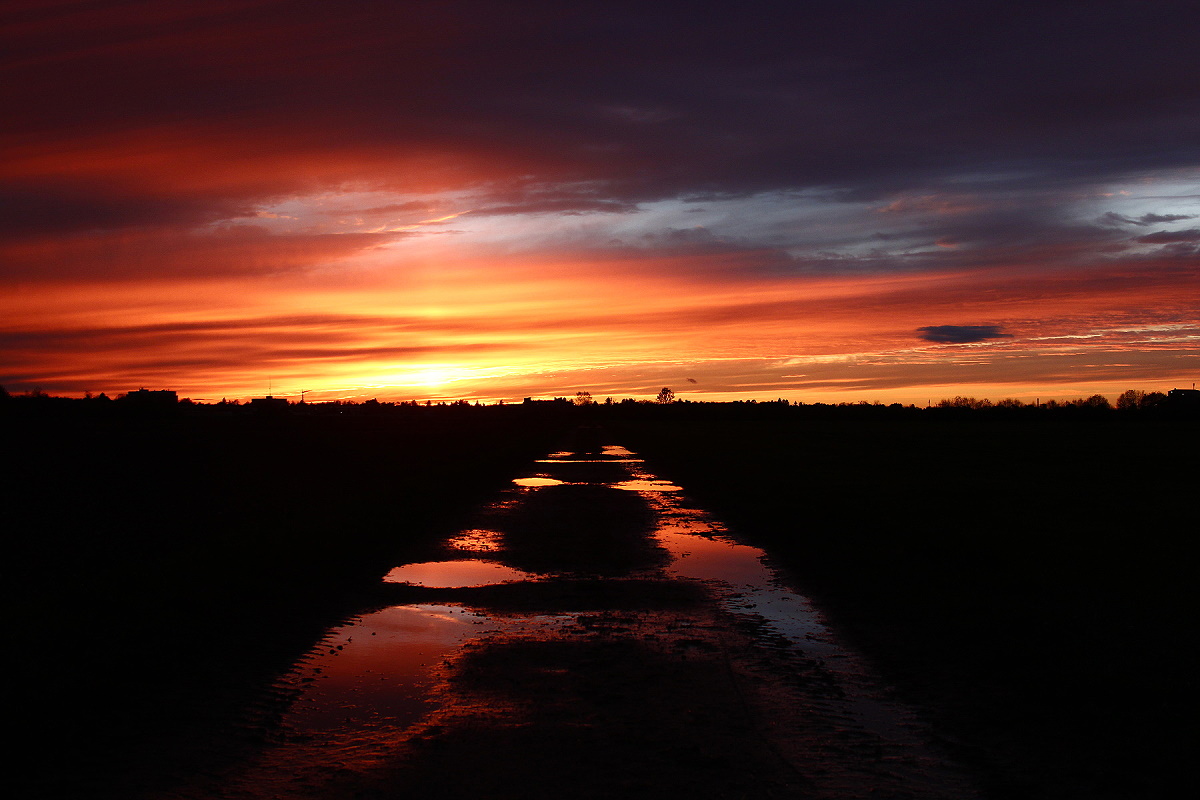 wenn abends der Himmel brennt...