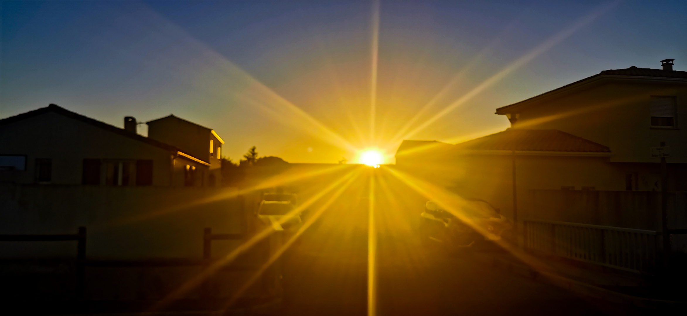 Wenn abends die Sonne auf mein Haus fällt