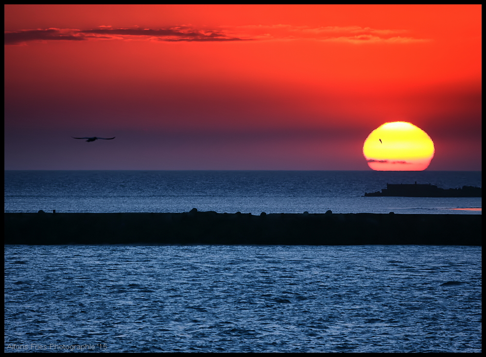 Wenn auf HELGOLAND die Sonne aufgeht,...