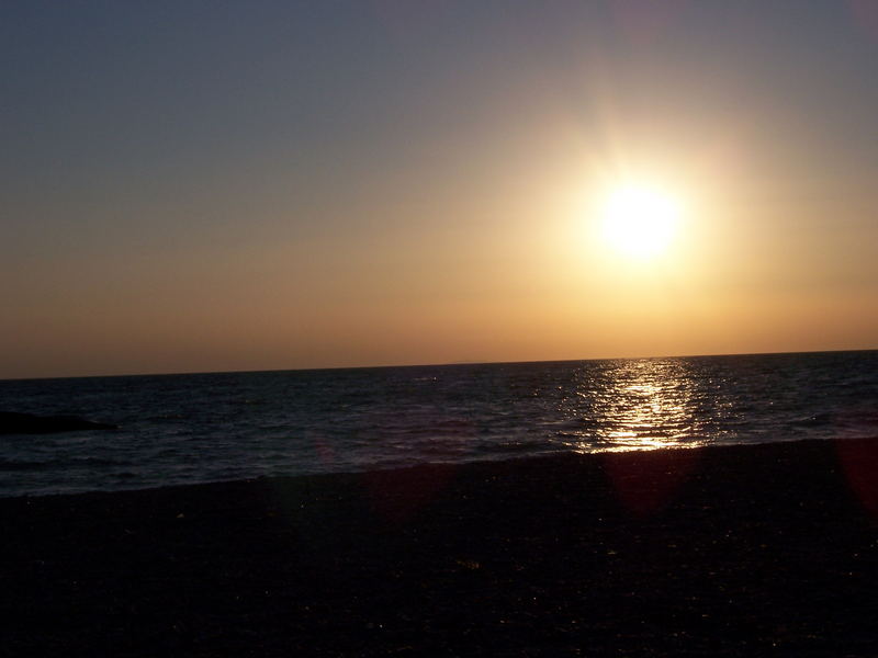 Wenn bei Capri die rote Sonne im Meer.....