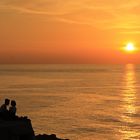 Wenn bei Capri die rote Sonne im Meer versinkt