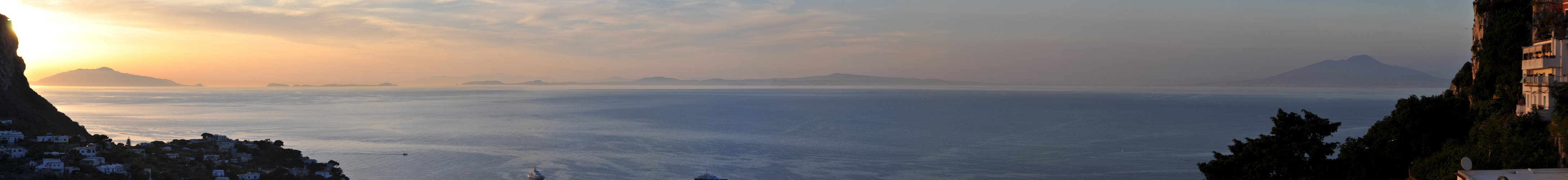 Wenn bei Capri die Sonne im Meer versinkt