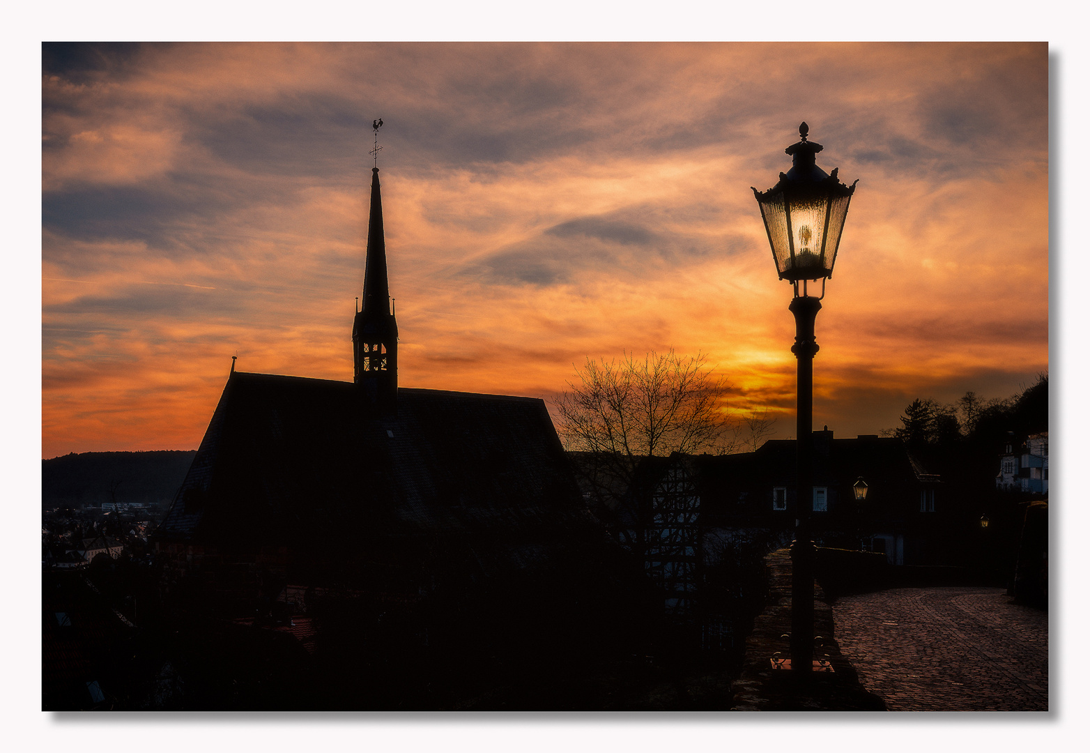 Wenn bei Marburg die Sonne in der Lahn versinkt