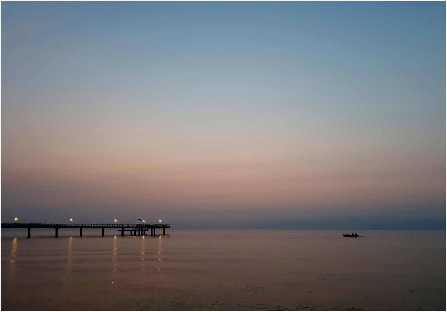 Wenn bei Rerik die rote Sonne im Meer versinkt