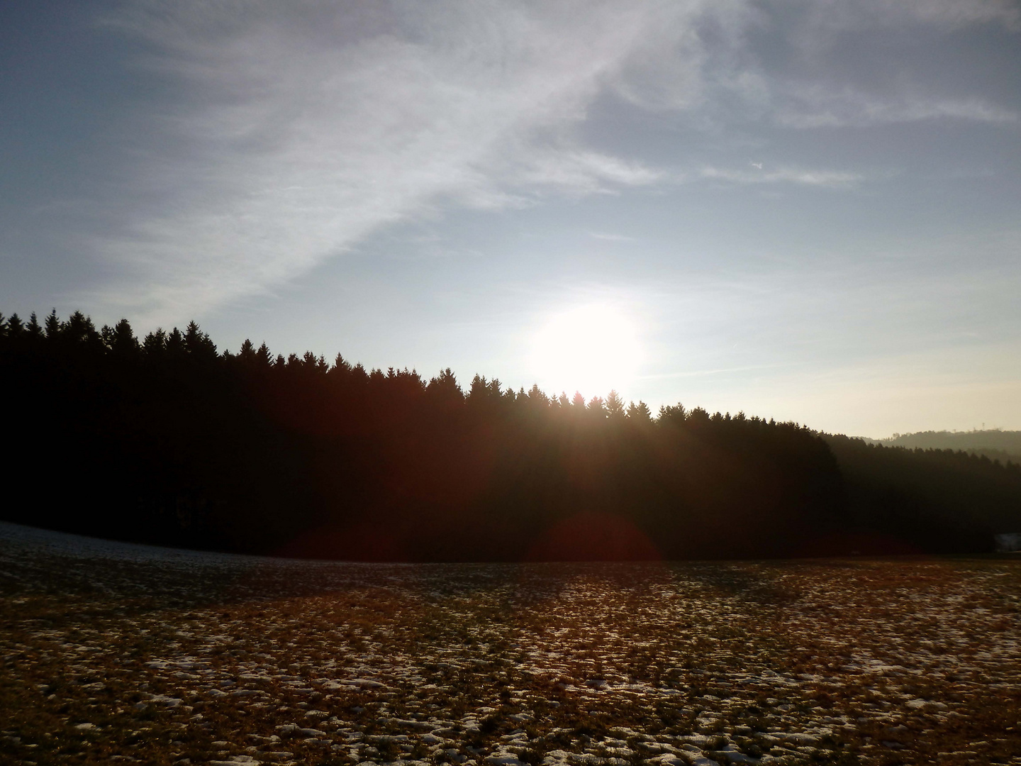 Wenn da mal nicht die Sonne verschwinden will ...