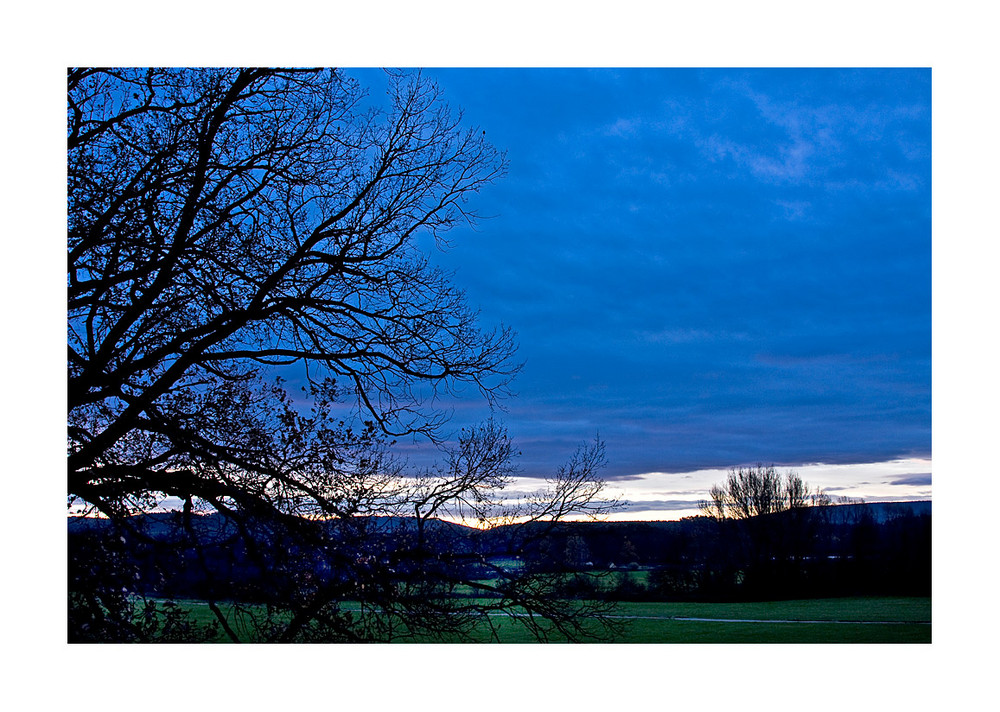 Wenn das erste Licht des Morgens, das Dunkel der Nacht vertreibt