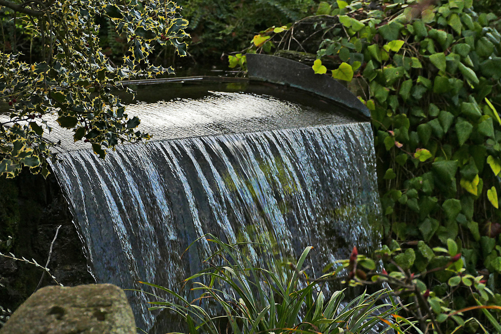 wenn das Wasser runter fällt